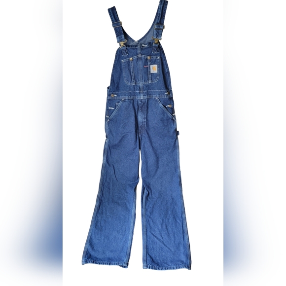 Carhartt Jeans Mens Carhartt Unlined Washed Denim Bib Overalls 3x30